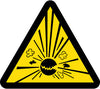 NMC ISO264AP-LABEL, GRAPHIC FOR EXPLOSIVES HAZARD, 2IN DIA, PS VINYL (PAK OF 10)