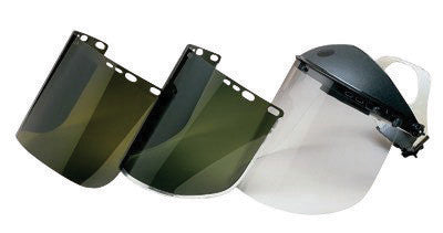 Kimberly-Clark 29082 Professional Jackson Safety Model F30 9" X 15 1/2" X .04" Light Green Aluminum Bound Acetate Faceshield For Use With Headgear (1/EA)