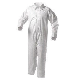 Kimberly-Clark 38920 Professional 2X White KLEENGUARD A35 Microporous Film Laminate Disposable Liquid And Particle Protection Shell Coveralls With Front Zipper Closure (25 Per Case) (25/EA)