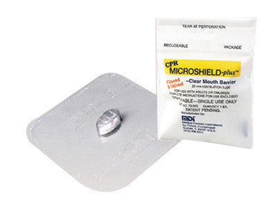 MDI 76-345 Microshield-Plus CPR Rescue Breather (Includes Valve And Poly Bag) 50/EA
