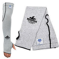 Memphis 9318D10T Glove Gray 18" 10 Gauge Dyneema Cut Resistant Sleeve With Thumb Hole (1/EA)