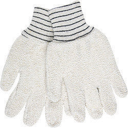 Memphis 9402KM Glove Small 5 3/4" Natural 18 Ounce Regular Weight Cotton Polyester Blend Terry Cloth Heat Resistant Gloves With Straight Thumb And 2 1/2" Knit Wrist (1/PR)