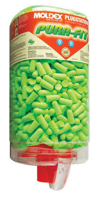 Moldex 6845 PlugStation Earplugs Dispenser (Includes 500 Pair Single Use Pura-Fit Tapered Polyurethane Foam Uncorded Earplugs) (1/DI)