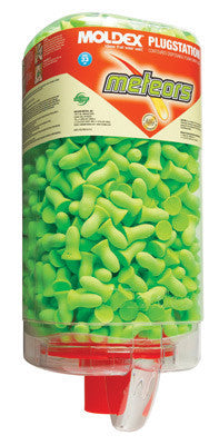 Moldex 6875 PlugStation Earplugs Dispenser (With 500 Pair Single Use Meteors Curved Shape Foam Uncorded Earplugs) (1/DI)