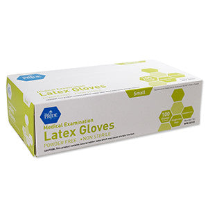 MedPride 50103 Latex Exam P.F. glove Sm (Case of 10 Boxes of 100)