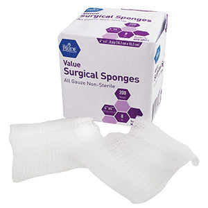 MedPride 60453 gauze Sponge Value N/S 4X48 Ply (Case of 20 Boxes of 200)