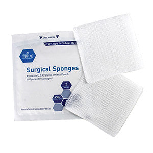 MedPride 60544 gauze Sponge Strl 2'S, 4X4 12Ply 24/25 (1200 PER CASE)