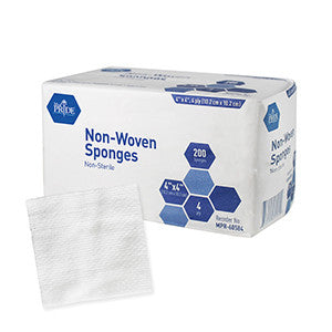 MedPride 60584 Non Woven Sponge N/S 4X4 4Ply (Case of 10 Boxes of 200)