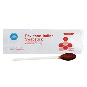 MedPride 61411 Pvp Swabsticks 1'S (Case of 10 Boxes of 50)