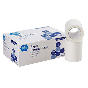 MedPride 62013 Paper Surgical Tape, 2'' X 10 Yds (Case of 12 Boxes of 6)