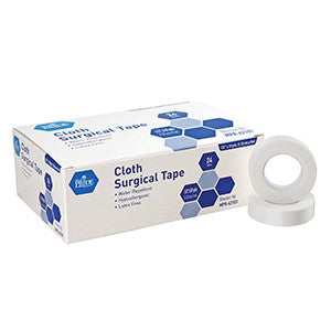 MedPride 62101 Cloth Surgical Tape, 1/2''X10 Yds (Case of 12 Boxes of 24)