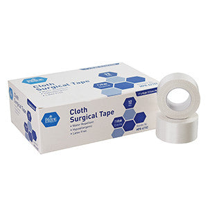 MedPride 62102 Cloth Surgical Tape, 1''X10 Yds (Case of 12 Boxes of 12)