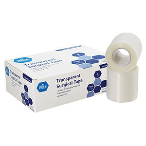 MedPride 62203 Transparent Surgical Tape, 2''X10 Yds (Case of 12 Boxes of 6)