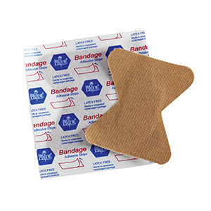 MedPride 63121 Adh Band, Fabric Fingertip 1.75''X 2'',Ster (Case of 24 Boxes of 100)