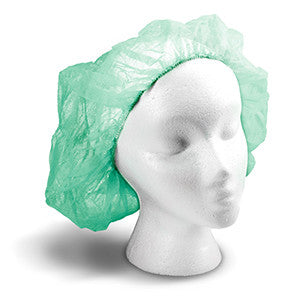 MedPride 70214 Nurse Caps 21'' green (Case of 5 Packets of 100)