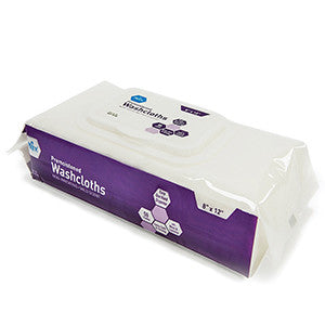 MedPride 90106 Premoist Adult Washcloth Refill W/Reclosable Cv (Case of 12 Packets of 50)