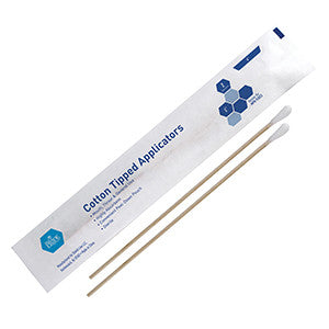 MedPride 93023 Cotton Tip Applicator 6'' Sterile 2'S (Case of 10 Boxes of 100)
