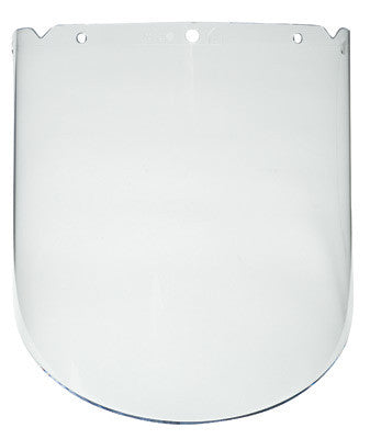 MSA 10115855 8" X 17" X 0.098" Clear Proprionate Chemical Splash Visor For V-Gard System Frames (1/EA)