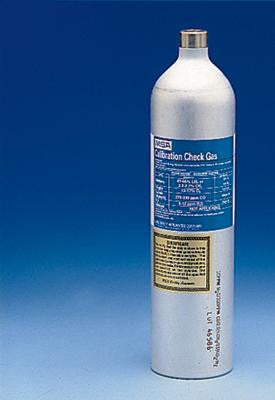 MSA 467897 58 Liter RP Style Steel Cylinder 40 PPM Hydrogen Sulfide Balance Nitrogen Reactive Calibration Gas For Sirius Multi-Gas Detector (1/EA)