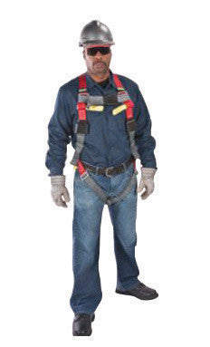 MSA 10060103 Super X-Large ArcSafe Pullover Style Harness With Qwik-Fit Leg Strap Buckle And Back D-Rings (1/EA)