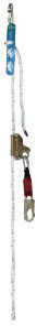 MSA 10077718 Sure-Stop Fall Arrester Stainless Steel Rope Grab With Sure-Stop Shock-Absorbing Lanyard And LC Snap Hook (1/EA)