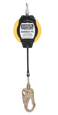 MSA 10093349 12' Workman Web Personal Fall Limiter With LC Snap Hook Lifeline Connection (1/EA)