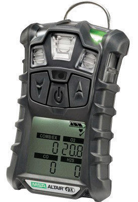MSA 10110443 Charcoal ALTAIR 4X Portable Combustible Gas, Carbon Monoxide And Oxygen Monitor With Rechargeable Battery And Motion Alert (1/EA)