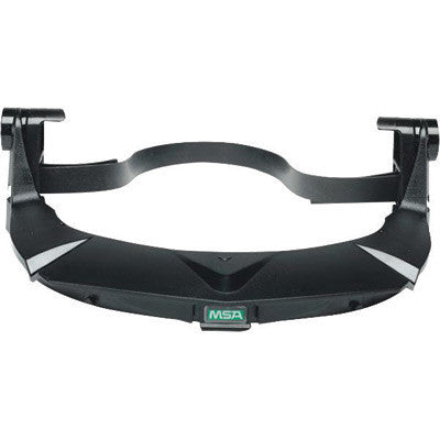MSA 10115822 Black Plastic V-Gard Universal Visor Frame With 3 Point Suspension And Debris Control For Use With Universal Hardhats (1/EA)