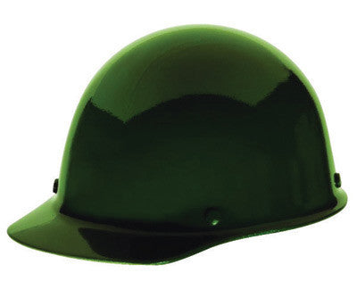 MSA 454621 Green Class G Type I Skullgard Phenolic Non-Slotted Style Hard Cap With Staz-On Pinlock Suspension (16/EA)