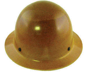 MSA 454664 Natural Tan Class G Type I Skullgard Phenolic Hard Hat With Staz-On Pinlock Suspension (1/EA)