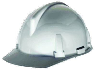 MSA 454728 White Class E Type I TopGard Polycarbonate Slotted Style Hard Cap With 1-Touch 4-Point Pinlock Suspension (1/EA)