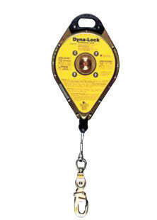 MSA 506615 20' Dyna-Lock Nylon Web Self-Retracting Lanyard With (1) 3/4" Snap Hook Anchorage Connection And 3/4" 36CS Snap Hook Harness Connection (1/EA)