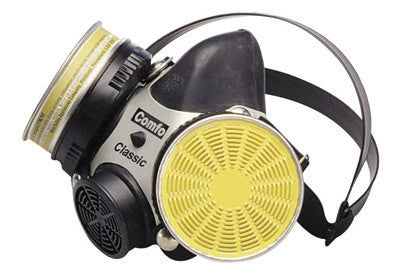 MSA 808076 Large Black Hycar Rubber Comfo Classic Full Mask Dual Cartridge Respirator (1/EA)