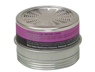 MSA 815178 Organic Vapors/Particulate GMA/P100 Chemical and Combination APR Cartridge For Comfo Respirators (6 Per Box) (1/BX)