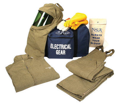 National Safety Apparel KIT4SC40XL10 X-Large Navy UltraSoft ArcGuard Compliance Level 4 Flame Resistant Arc Flash Personal Protection Equipment Kit With Size 10 Gloves (1/EA)