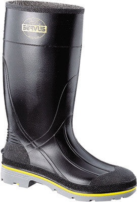 Servus 75109-12 By Honeywell Size 12 XTP Black 15" PVC Knee Boots With TDT Dual Compound Yellow And Gray Outsole, Steel Toe And Removable Insole (1/PR)