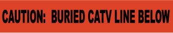 NMC ND3 OCATV-NON-DETECTABLE UNDERGROUND TAPE, CAUTION BURIED CATV LINE BELOW, 3''X1000' (1 ROLL)