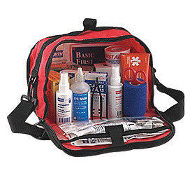 North 018504-4222 By Honeywell Redi-Care 7" X 10 1/2" X 6" Red Nylon Portable Mount Large 25 Person Responder First Aid Kit With CPR Barrier (1/EA)