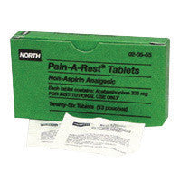 North 020555 Pain-A-Rest Unitized Refill Non-Aspirin Pain Reliever Tablet (2 Per Pouch, 13 Pouches Per Box) (1/BX)
