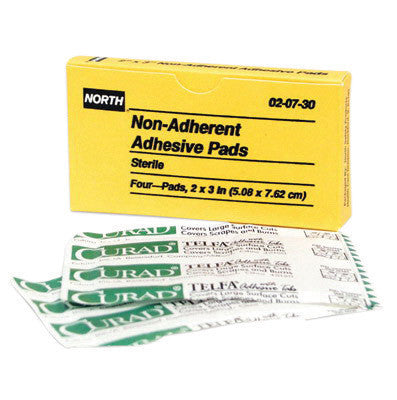 North 020730 By Honeywell 2" X 3" Latex-Free Woven Patch Bandage (4 Per Box) (1/BX)