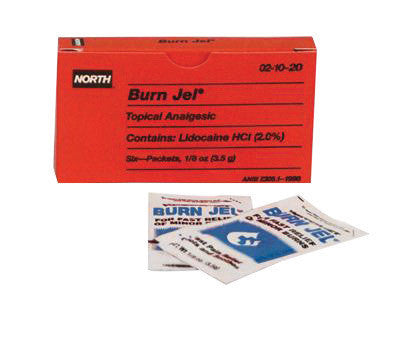 North 021020 By Honeywell 1/8 Ounce Unit Dose Foil Pack Burn Jel Water-Jel Topical Burn Gel (6 Per Box) (1/BX)