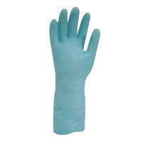 North LA115EB/9 by Honeywell Size 9 Blue 13" 11 mil Unsupported Nitrile Chemical Resistant Gloves With Embossed Grip Finish (1/PR)