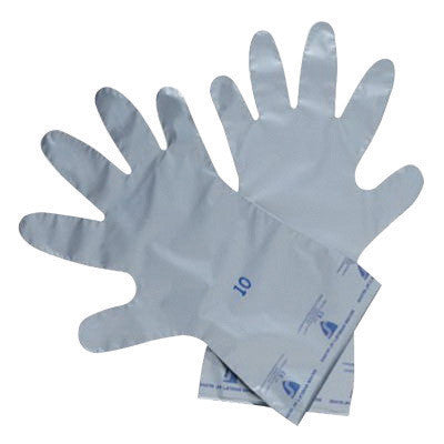 North SSG/6 by Honeywell Size 6 Gray Silver Shield 4H 14 1/2" 2.7 mil Polyethylene And Ethylene Vinyl Alcohol Ambidextrous Chemical Resistant Gloves With Smooth Finish And Straight Cuff (10/PR)