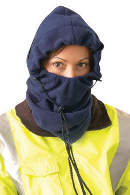 OccuNomix 1070-01 Blue 100% Polyester Plush Fleece Hot Rods 3-In-1 Balaclava (1/EA)