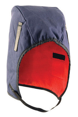 OccuNomix LN630 Navy Blue 100% Cotton Twill 3 Layer Premium Mid-Length Insulated Winter Liner With 3M Thinsulate And Fleece Lining, Long Neck, DuPont Tyvek Insulated Ear Barrier And Warming Pack Pockets (1/EA)