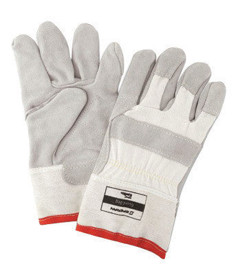 Honeywell KV224D One Size Fits Most White Guard Dog Leather Cut Resistant Gloves With Seamless Knit Wrist, Kevlar Lined, Reinforced Kevlar Stitched Palm (1/PR)