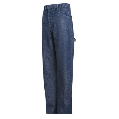VF Imagewear Bulwark HRC2-PEJ8SW3830 38" X 30" Stone Wash Blue 14.75 Ounce Excel FR Cotton Denim Flame Resistant Dungaree With Concealed Button Closure And 2 Hip Pockets (1/EA)