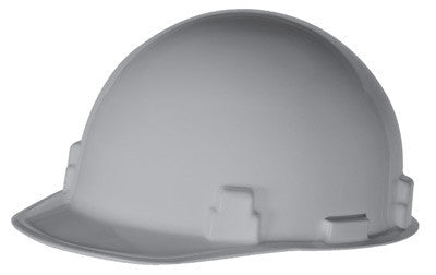 Radnor 64051023 Gray SmoothDome Class E Type I Polyethylene Slotted Hard Cap With Ratchet Suspension (1/EA)