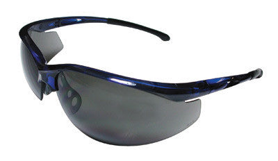 Radnor 64051310 Select Series Safety Glasses With Blue Frame And Gray Anti-Scratch Lens (1/EA)