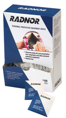 Radnor 64051463 5" X 8" Alcohol Free Respirator Wipes (1/BX)
